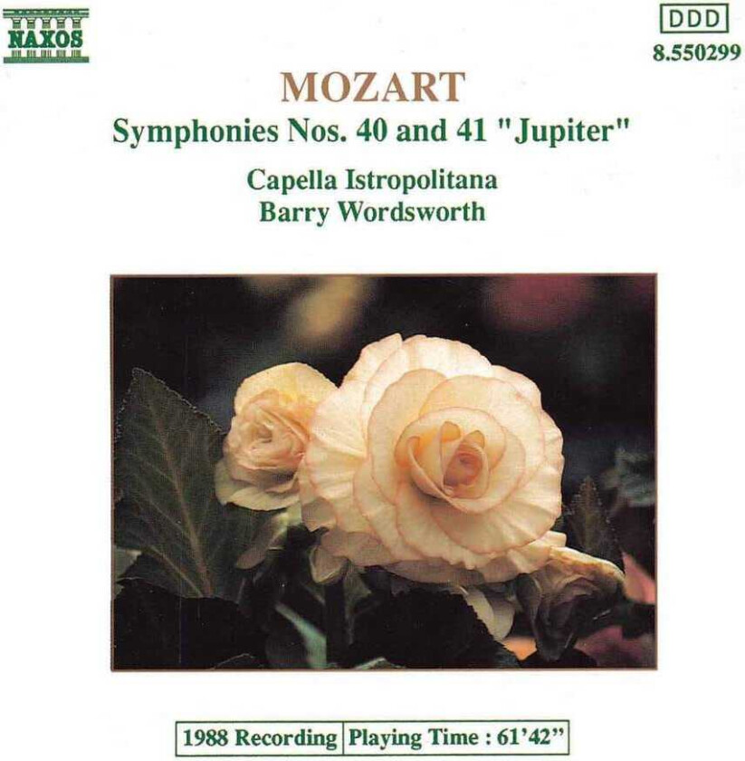 Capella Istropolitana Orchestra, Günter Appenheimer, Teije Van Geest, Barry Wordsworth  Mozart: Symphonies  CD