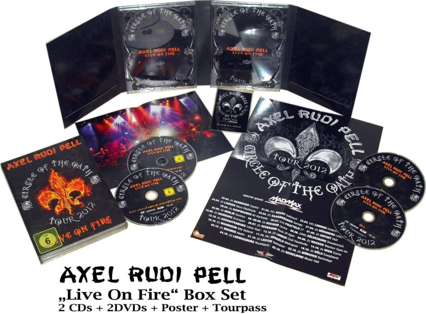 Axel Rudi Pell Live On Fire Circle Of The Oath Tour 2012 CD