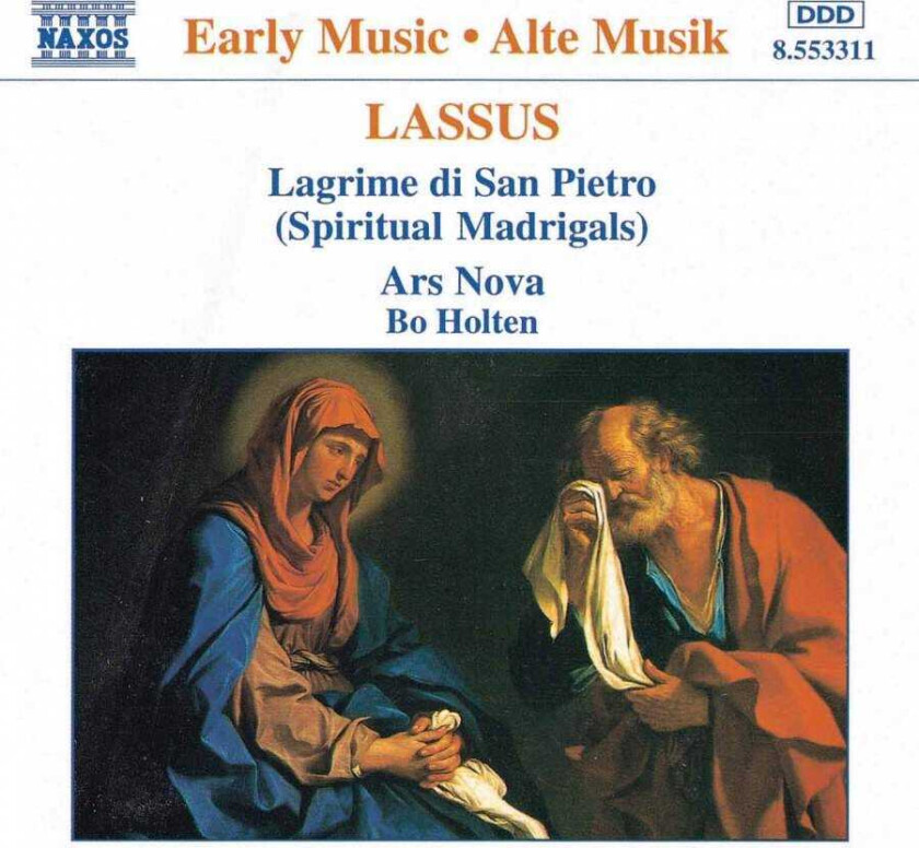 Roland De Lassus, Bo Holten, Ars Nova Choir, Jesper Jorgensen Lassus: Lagrime di San Pietro CD