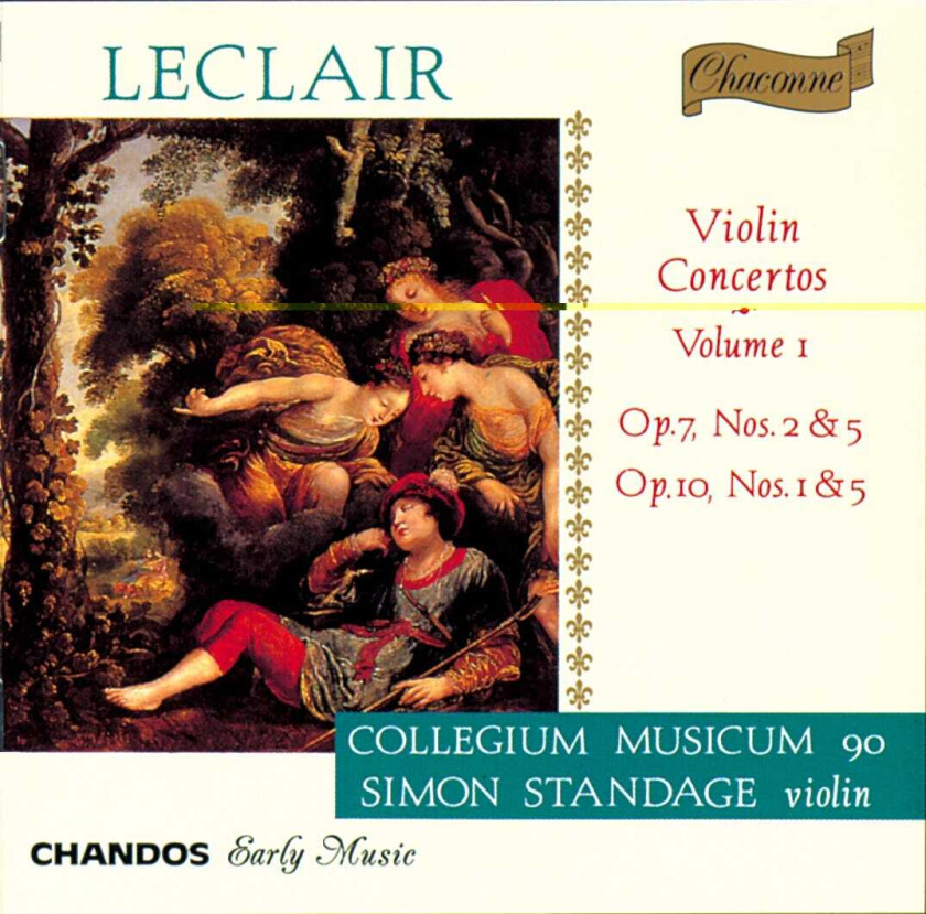 Simon Standage, Richard Lee, Collegium Musicum 90 Orchestra, Nicholas Anderson Leclair: Violin Concertos, Vol. 1 CD