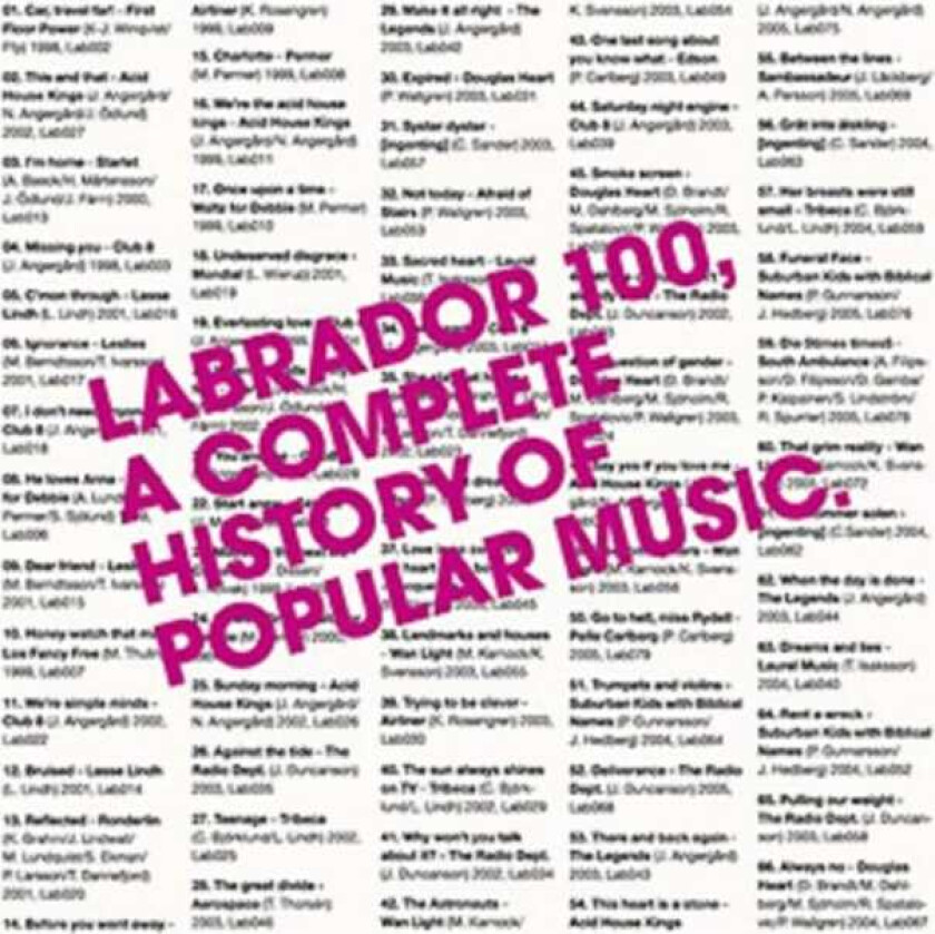 Diverse Artister  Labrador 100  A Complete History Of Popular Music  CD