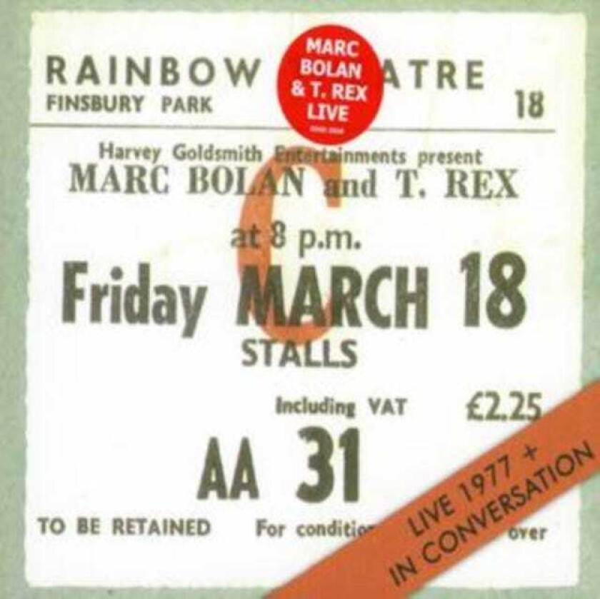 Marc Bolan & T.Rex Live 1977/In Conversation CD