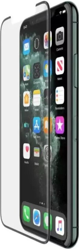 iPhone 11 Pro / Xs / X  InvisiGlass UltraCurve Skjermbeskytter - Case Friendly - Svart Ramme