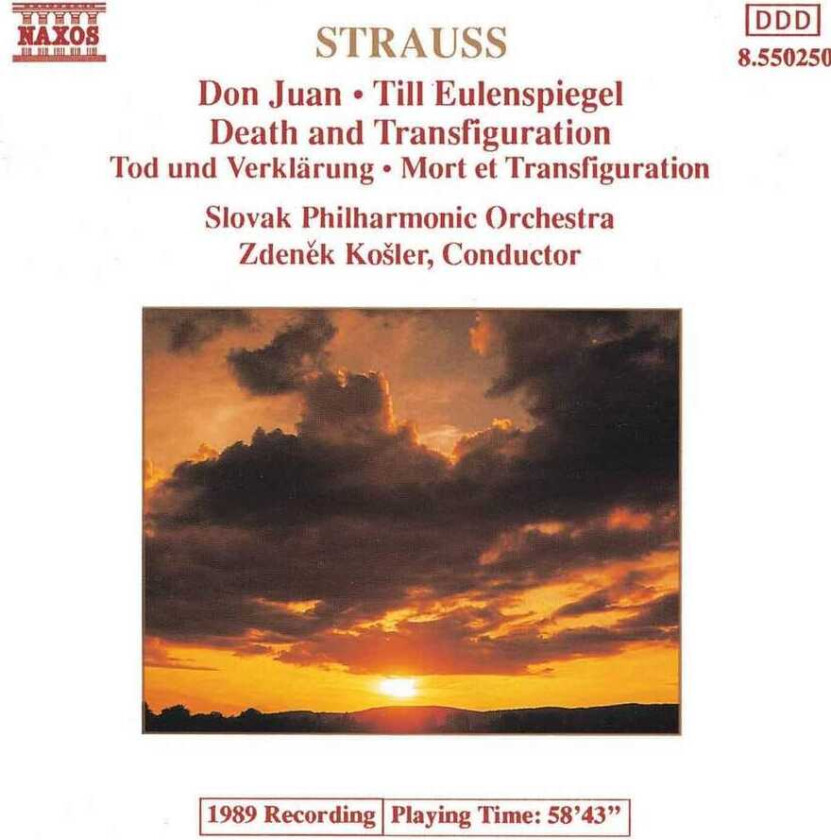 Martin Sauer, Slovak Philharmonic Orchestra, Zdenek Kosler  R. Strauss: Orchestral Works  CD