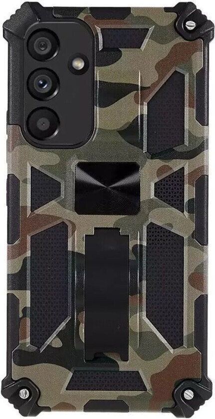 Samsung Galaxy A54 (5G) Hybrid Håndverkerdeksel m. Stativ & Magnet - Army Grønn