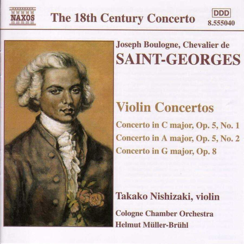 Takako Nishizaki, Joseph Boulogne SaintGeorges, Helmut MüllerBrühl, Cologne Chamber Orchestra SaintGeorges: Violin Concertos CD