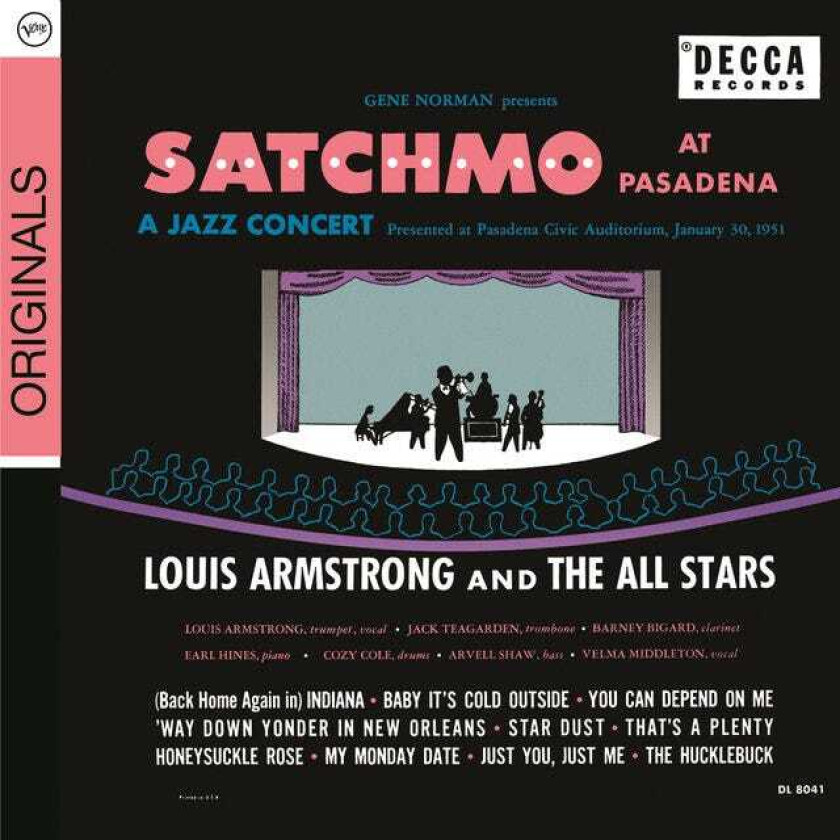 Louis Armstrong Satchmo At Pasadena CD