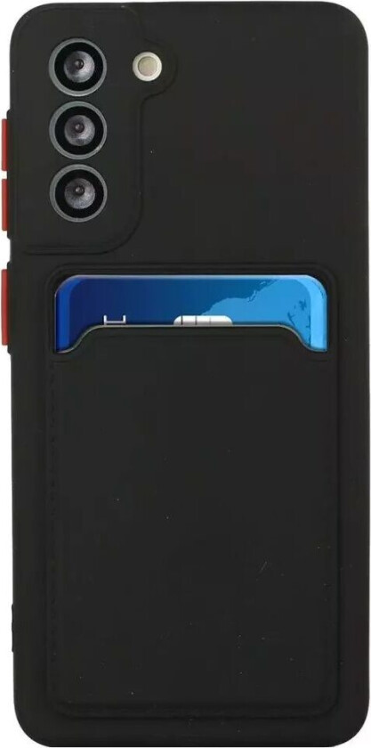 Samsung Galaxy S23 FE Fleksibelt Plast Deksel m. Kortholder - Svart