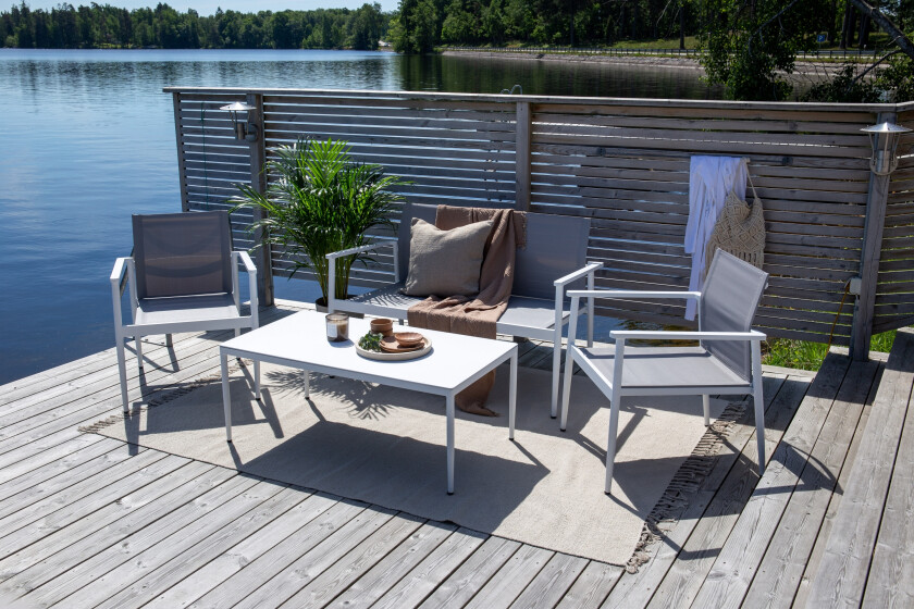 Break Loungegruppe 4-seters Hvit - Venture Home