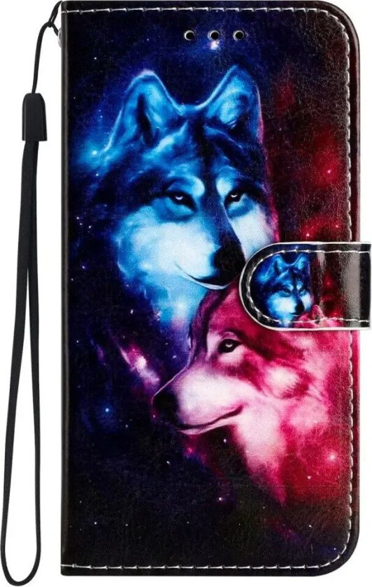 Samsung Galaxy S24 Kunstskinn Flipdeksel m. Lommebok og Stropp - Ulver