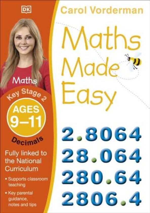 Bilde av Maths Made Easy: Decimals, Ages 911 (Key Stage 2)  Supports the National Curriculum, Maths Exercise Book