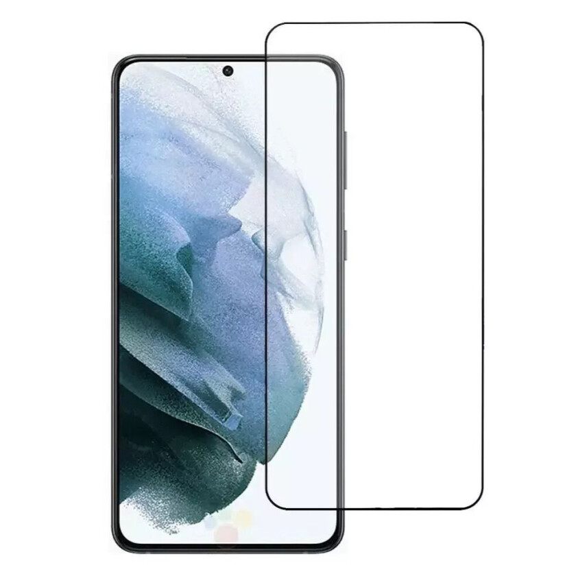 Samsung Galaxy S21+ (Plus) Full-Fit Skjermbeskytter m. Svart Kant
