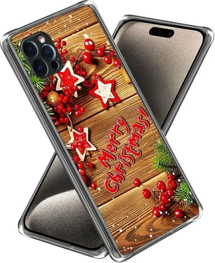 iPhone 15 Pro Max TPU Plast Jul Deksel - Merry Christmas