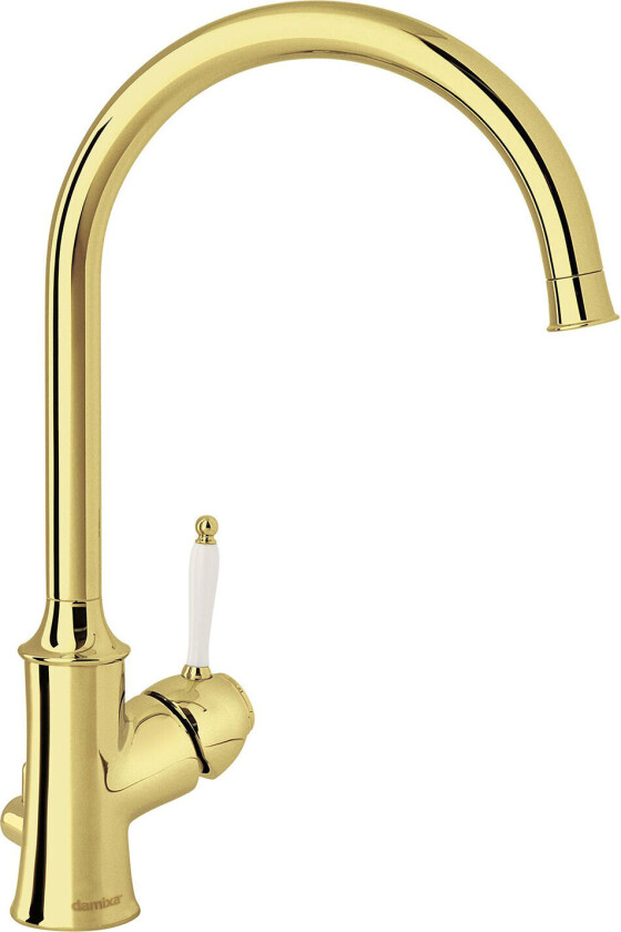 Tradition Kjøkkenkran m/Avstenging - Messing