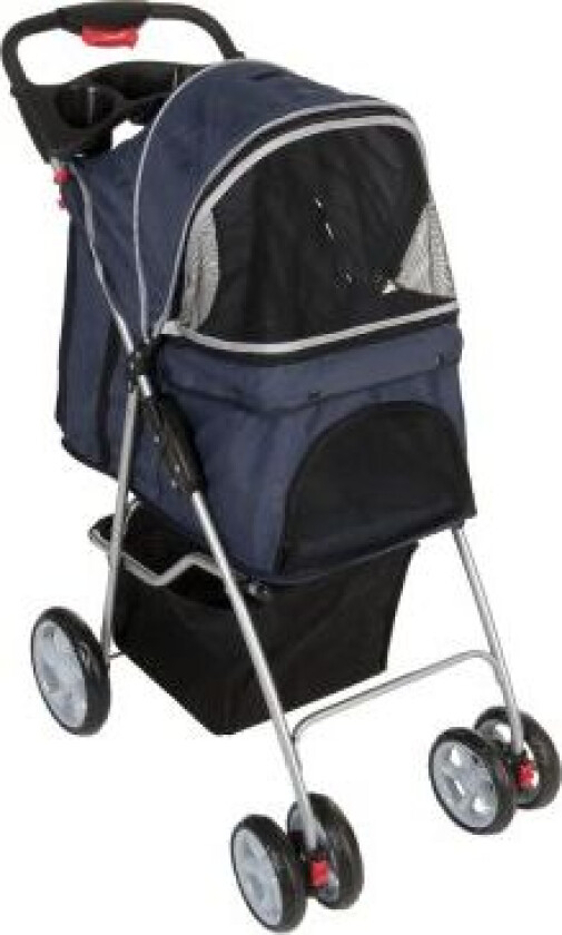 Sporty Pet Stroller - mørkeblå / lysegrå