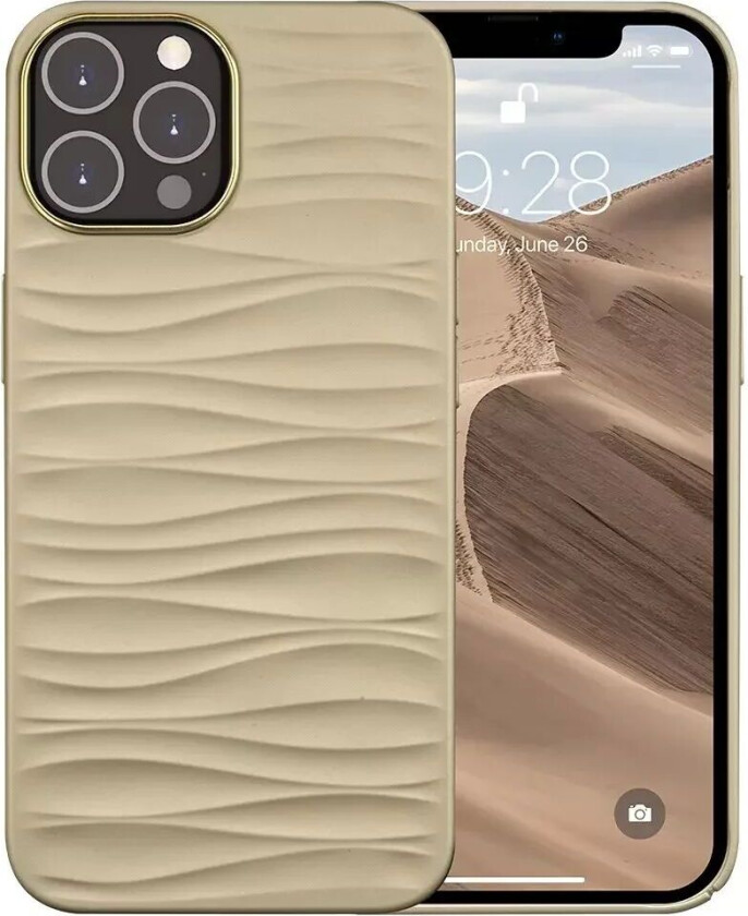 dbramante1928 iPhone 14 Pro Max Dune Deksel - 100% Resikulert Plast - Sand