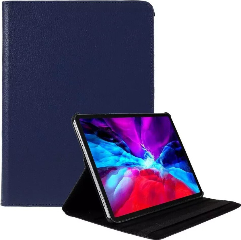 iPad Pro 12.9" (2022 / 2021) Flip Deksel Med Stativfunksjon - Mørke Blå
