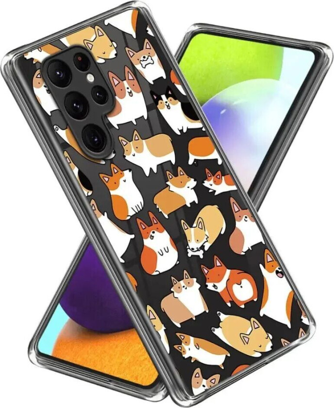 Samsung Galaxy S24 Ultra Fleksibel Plast Deksel m. Motiv - Hunder