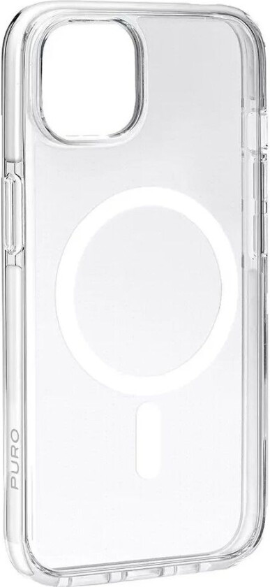 iPhone 15 Lite Mag Pro Deksel - MagSafe Kompatibel - Gjenomsiktig / Hvit