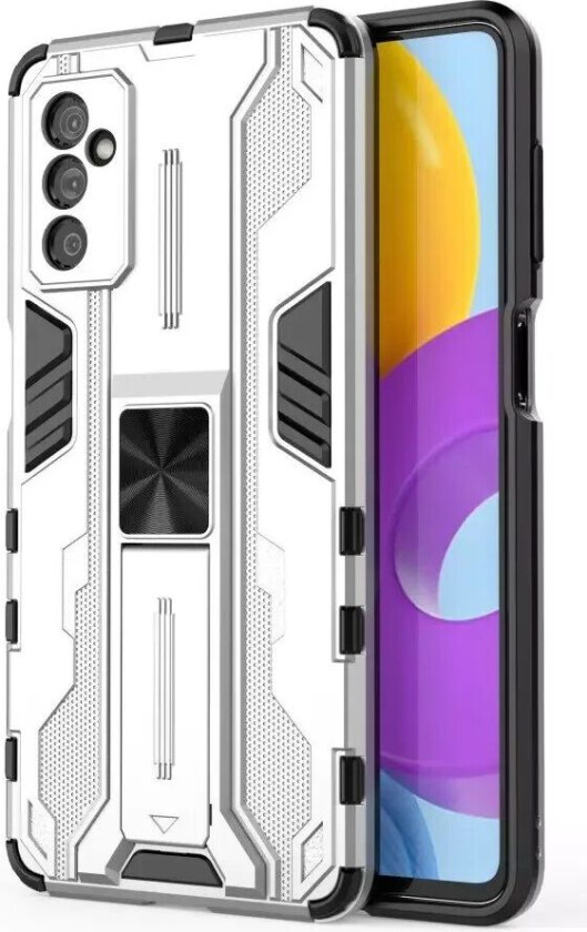 Samsung Galaxy M52 (5G) Håndverker Bakdeksel med Kickstand - Sølv