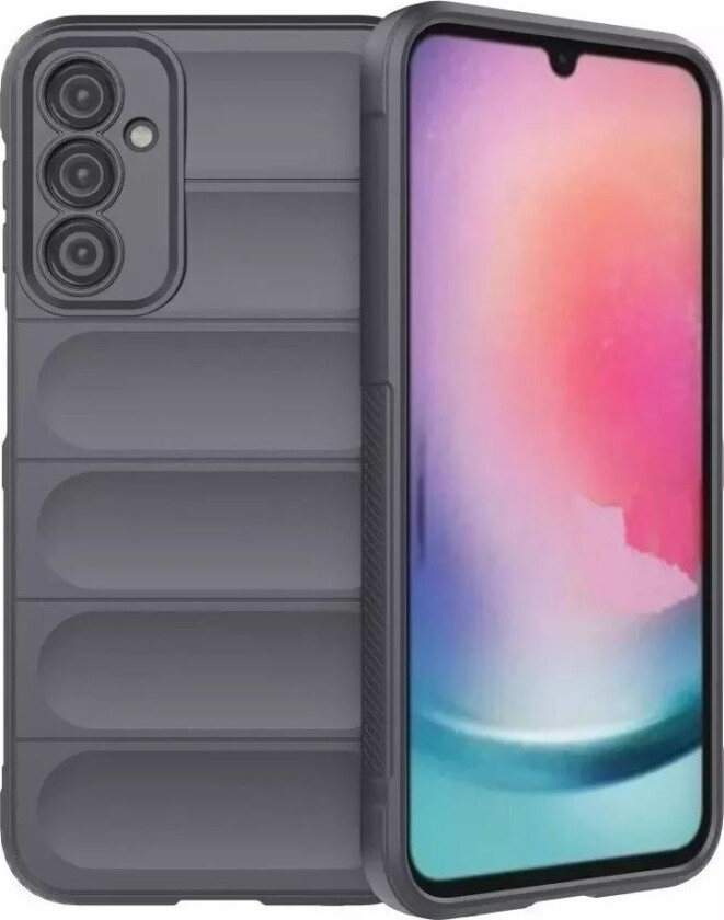 Samsung Galaxy A24 Fleksibelt Plastdeksel - Mørk Grå