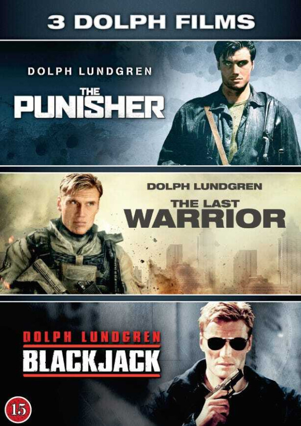 3 Dolph Films The Punisher / The Last Warrior / Blackjack DVD