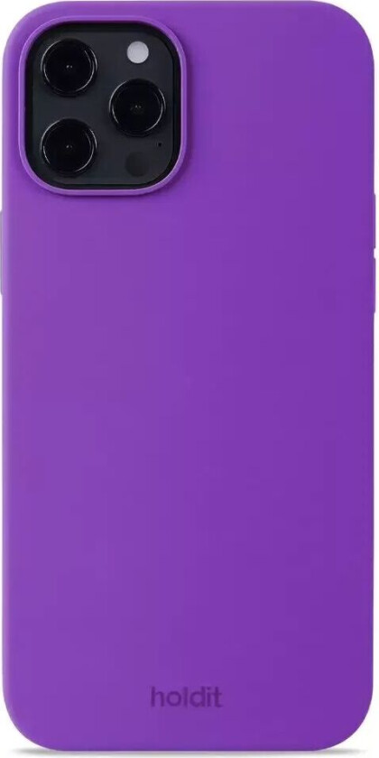 Holdit iPhone 12 Pro Max Soft Touch Silikon Deksel - Bright Purple