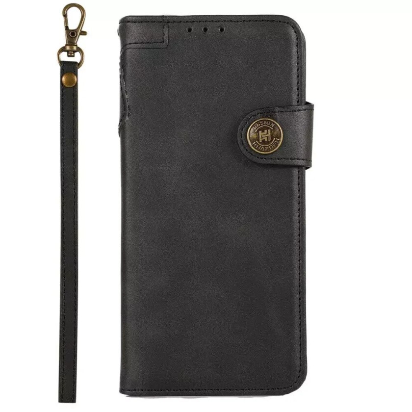 iPhone 13 Pro KHAZNEH PU Skinn Deksel - Svart