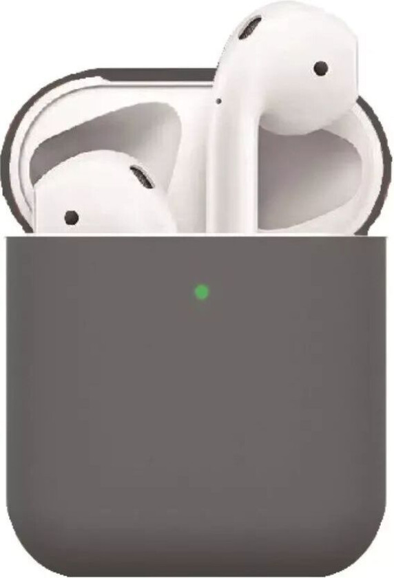 Apple AirPods (1. & 2. gen.) Tynt Silikondeksel - Mørk Grå