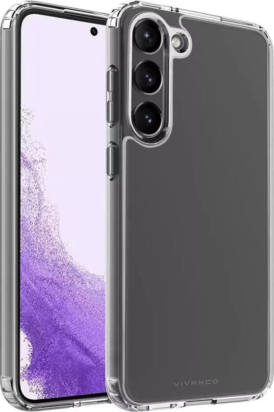 Samsung Galaxy S23 Safe & Steady Hybrid Plast Deksel - Gjennomsiktig