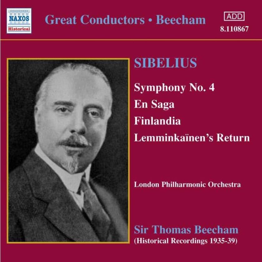 London Philharmonic Orchestra, Sir Thomas Beecham  Sibelius: Symphony No 4  CD