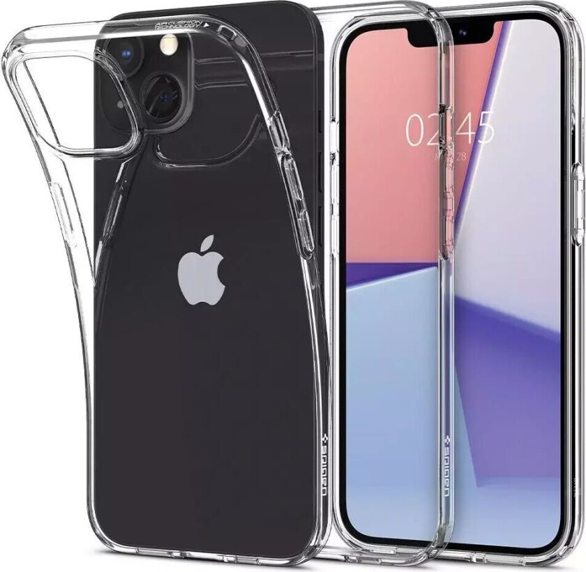 iPhone 13 Mini Liquid Crystal Deksel - Gjennomsiktig