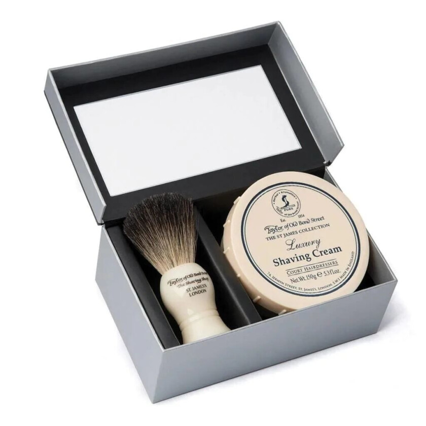 St.James Giftbox Shaving Brush & Shaving Cream