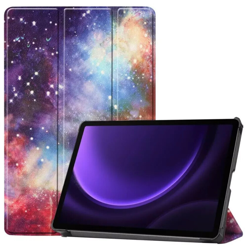 Samsung Galaxy Tab S9 FE Tri-Fold Deksel i Kunstskinn med Penneholder - Galaxy