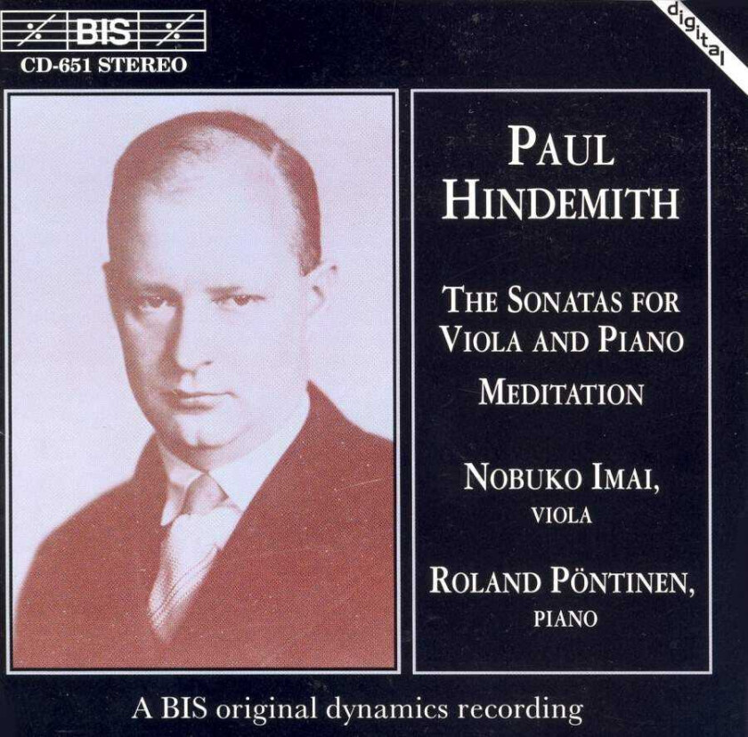 Roland Pöntinen, Robert Von Bahr, Nobuko Imai Hindemith: Sonatas for Viola and Piano CD