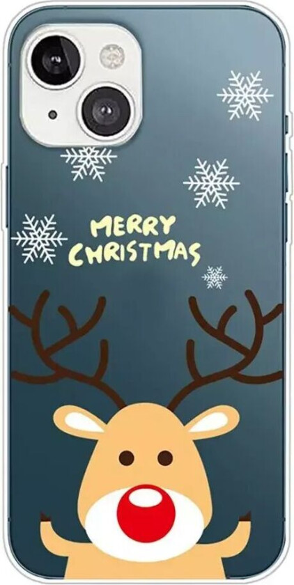 iPhone 14 TPU Plast Jul Deksel - Liten Reinsdyr