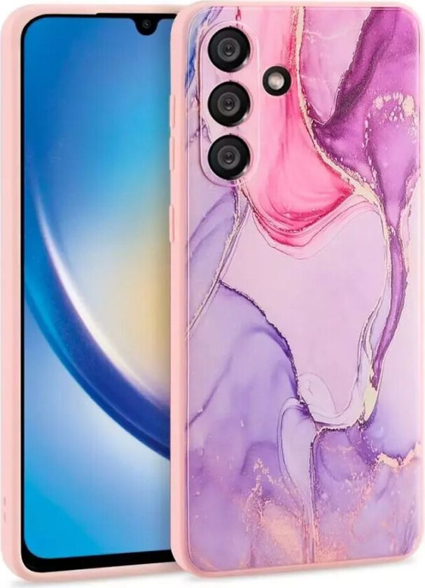 Tech-Protect Samsung Galaxy A14 (5G) Tech-Protect Fleksibelt Plast Deksel - Colorful Marble
