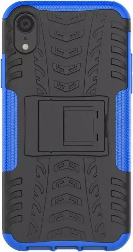 iPhone X / XS Håndverker Bakdeksel m. Stativ - Blå
