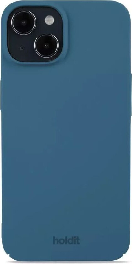 Holdit iPhone 15 Slim Plast Deksel - Denim Blue