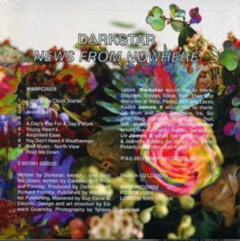 Darkstar News From Nowhere CD