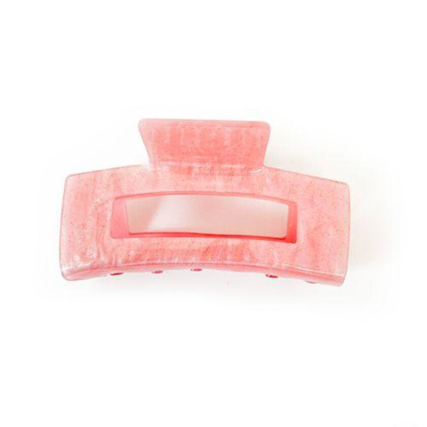 , Hairclip Square - Blush Marble