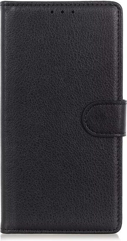 iPhone 13 Pro Max PU Litchi Skinn Deksel med Lommebok - Svart