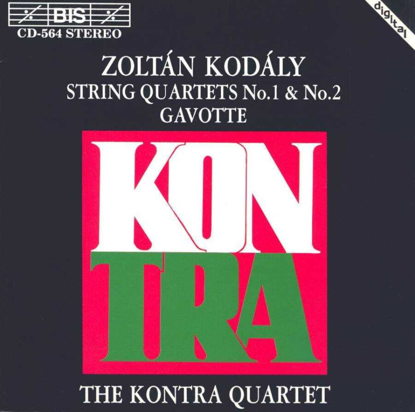 Kontra Quartet, Robert Suff Kodaly: String Qaurtets Nos 1 and 2; Gavotte CD