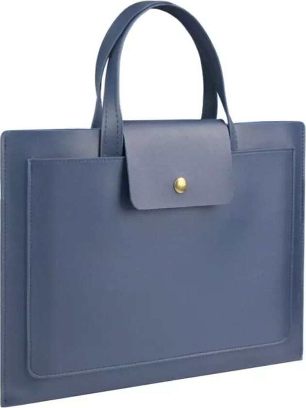 Macbook / Laptop 13-14" Veske Med 2 Rom (35 x 24 cm) - Blå