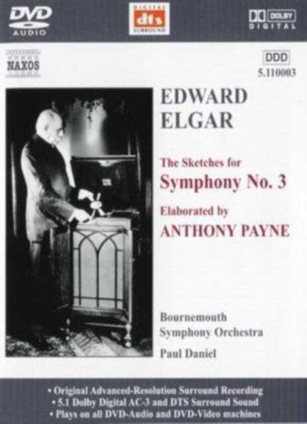 Paul Daniel, Bournemouth Symphony Orchestra  Elgar: Symphony No 3  CD