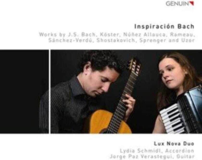 Lux Nova Duo Inspiración Bach Works By Bach, Núñez Allauca, Rameau, SánchezVerdú, Shostakovich, Sprenger, & Uz CD