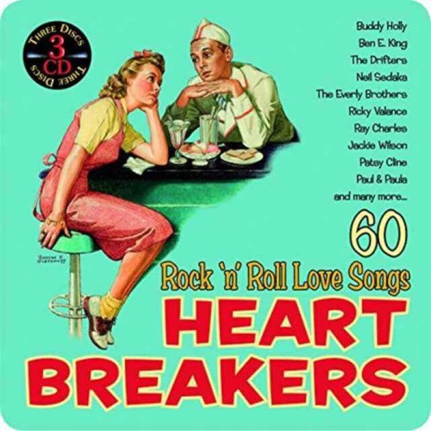 Diverse Artister, Diverse Rock  Heartbreakers / Rock N Roll Love Songs  CD