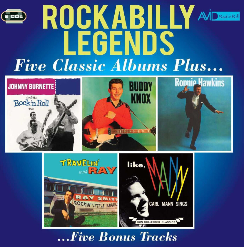 Diverse Artister Rockabilly Legends Five Classic Albums Plus CD