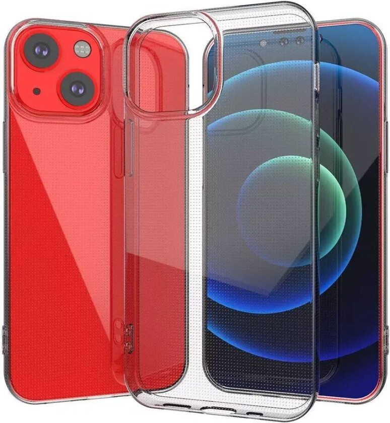 iPhone 13 Mini Fleksibelt Plast Deksel – Gjennomsiktig