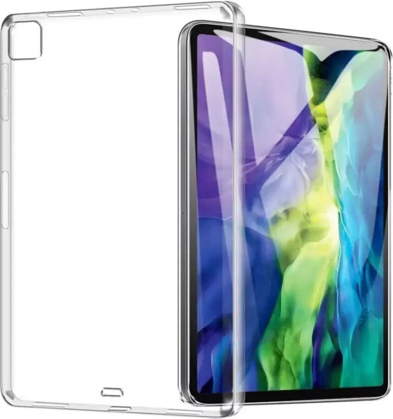 iPad Pro 12.9" (2022 / 2021 / 2020 / 2018) Bakside Deksel - Clear TPU Deksel - Gjennomsiktig